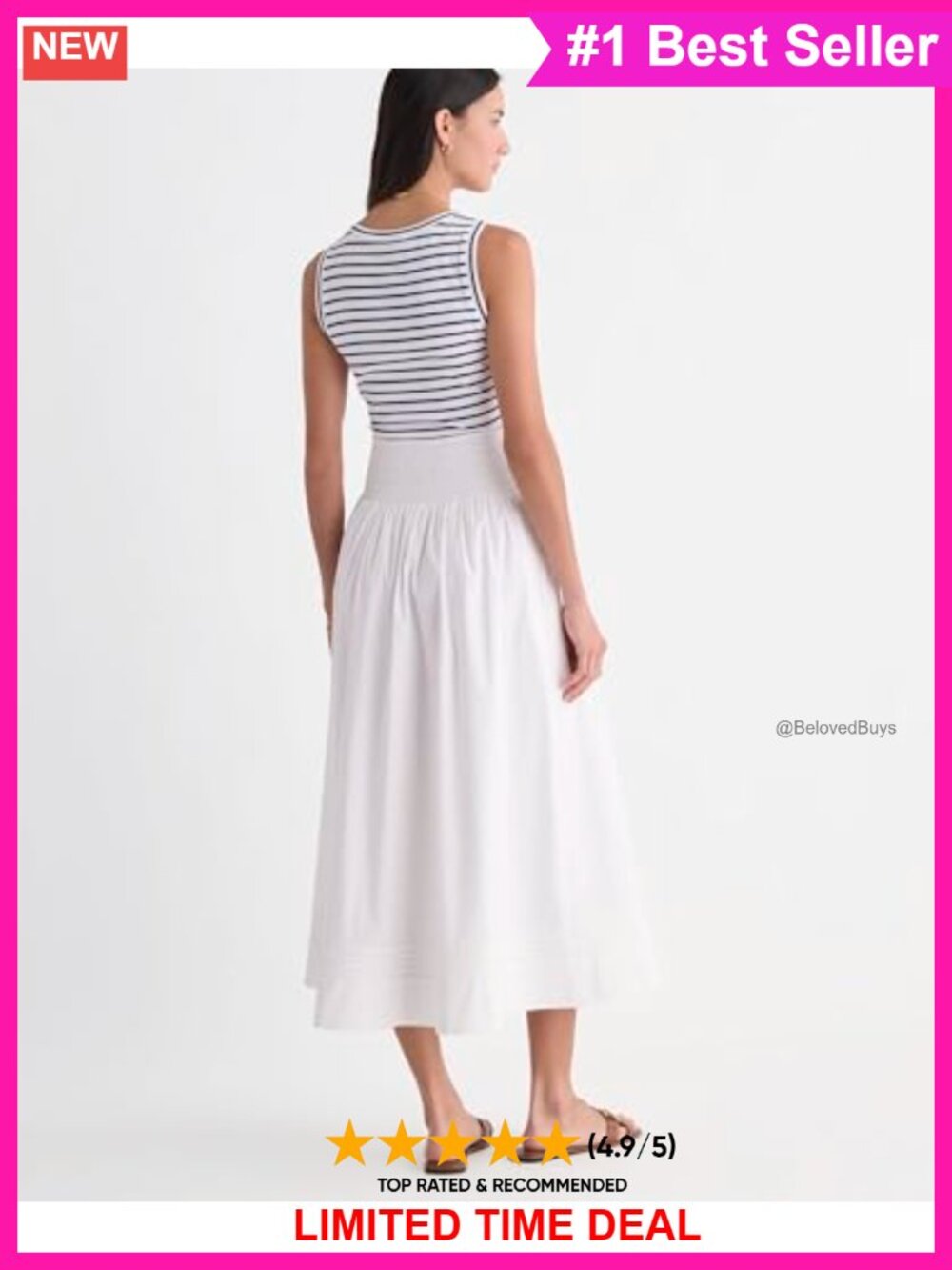 Maxi Skirt Low Rise Full Silhouette Straight Hem Casual Spring Summer
